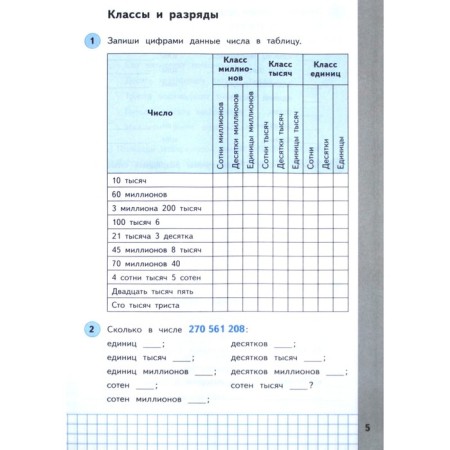 Workbook. GEF. Mathematics Grade 4, part 1. Bashmakov M.I.-2