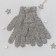 Female gloves from Mongolian wool, gray color, size 17-19 (6.5-7.5)