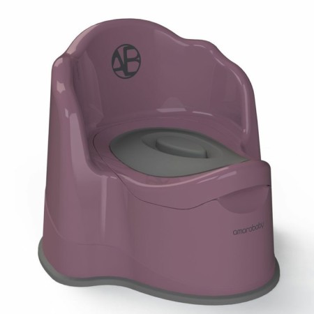 Pot children's amababy ergonomic, with a lid, purple color