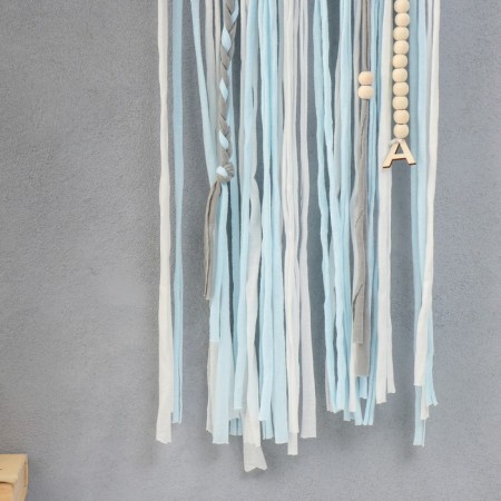 Panel Wall Textile "Stars" Blue threads 70x45 cm-2