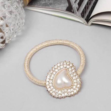 Hair elastic band "Kayly" heart, 5 cm-1
