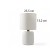 Table lamp "Kira" 1x40W E14 white 14x14x26cm