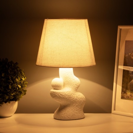 RISALUX LABURAL LAMPLE LAMPLE “RIGHT”, 1 × 40 W, E27, White, Figure base, 20 × 20 × 32 cm-3