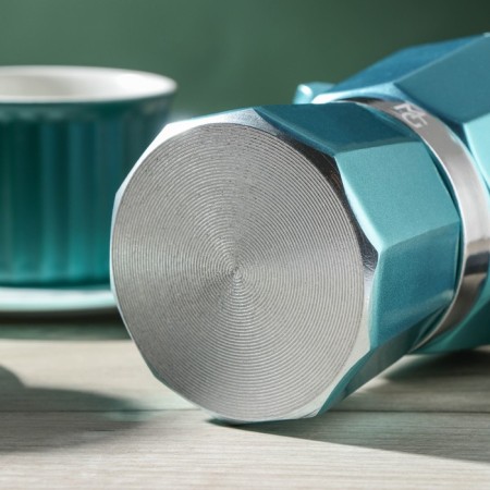 Coffee machine geyser shade Azure, 3 cups, 150 ml, turquoise color-4