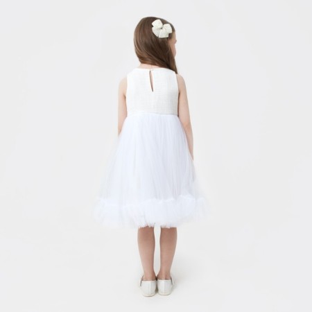 Платье для девочки MINAKU: PartyDress цвет белый, рост 116-6