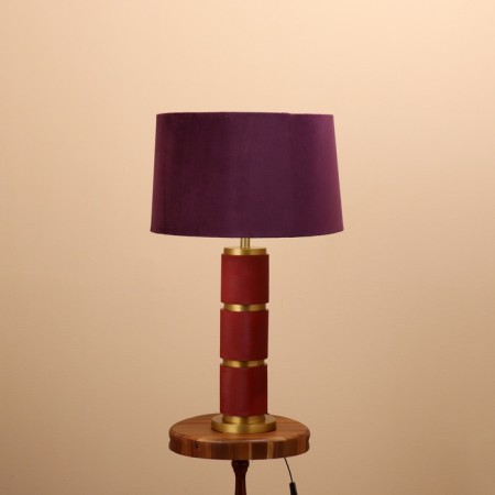 Bordeaux burgundy lamp "Bordeaux/golden 1x40W, E27, 56x56x85 cm-1