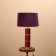Bordeaux burgundy lamp "Bordeaux/golden 1x40W, E27, 56x56x85 cm
