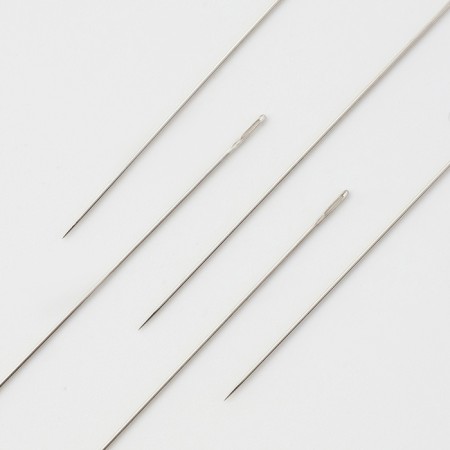 Sewing needles for beads, d = 0.46 mm, 5.4 cm, with a filamenter, 6 pcs-1