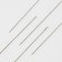Sewing needles for beads, d = 0.46 mm, 5.4 cm, with a filamenter, 6 pcs