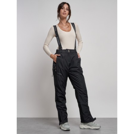 Semi -combinezone ski insulated female winter, size 48, black color-15