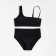 Female Separate swimsuit with minku inserts color black, size 48