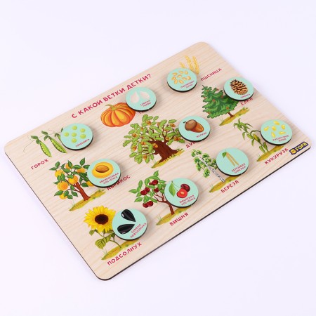 Training board with Velcro "What branch of the baby"-1
