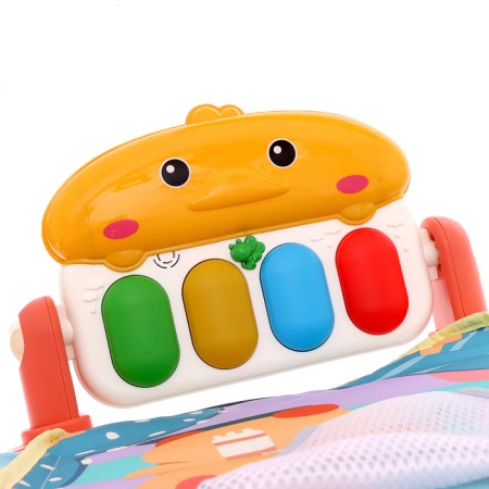 Set 2 in 1 swing and rug "duckling", light, sound effects, pink color-8