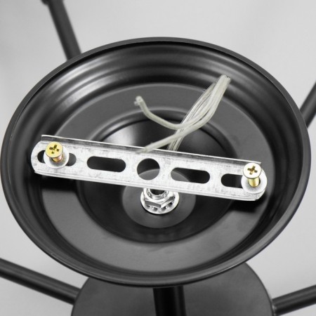 Ortiko chandelier 8he27 40w Black 80x80x25cm Bayerlux-9