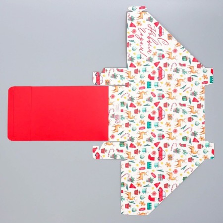 Folding box "Happy New Year!", 21x 15 x 5 cm, New Year-5