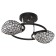 Lamp Ceiling Economy Service 33916/2BK+CR BK+CL, 2x60W, E27, 20x30x40 cm, color chromium