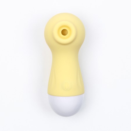 Contactly vacuum-wavy stimulator of the clitoris Lilo, ZU USB, silicone, yellow-1