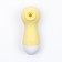 Contactly vacuum-wavy stimulator of the clitoris Lilo, ZU USB, silicone, yellow