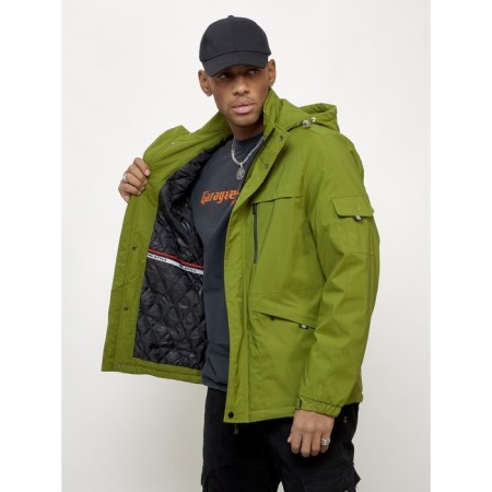 Sports male jacket, size 54, green color-12