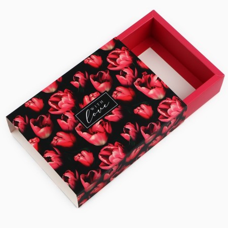 Box for sweets "Tulips", 20 x 15 x 5 cm-1