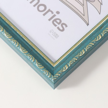 Photo frame Plastic "Modern" 15x21 cm, emerald-2