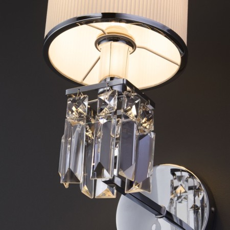 Wall lamp with a lampshade ZAFFIRO, 40W, E14, 23x15x29 cm-2
