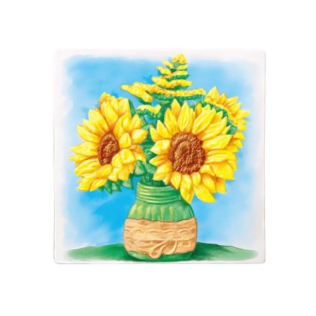 Reusable coloring "Sunflower", 20 × 20 cm-2