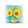 Reusable coloring "Sunflower", 20 × 20 cm