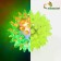 The ball glowing for animals is small, tpr, 4.5 cm, yellow