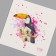 Tattoo on the body color "watercolor. Tukan" 6x6 cm