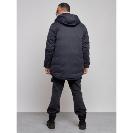 Winter male park, size 56, dark blue color-3