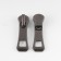 Automatic lock for metal zippers, No. 5, 10 pcs, black nickel color