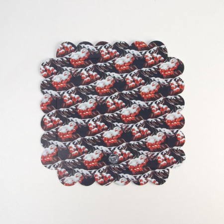 Box for confectionery with PVC cover "New Year", 21 x 21x 3 cm, new year-3