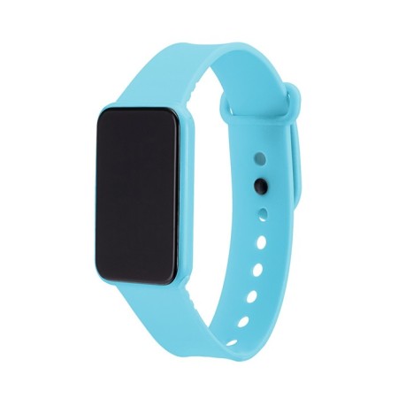 Electronic watch watches, 3 atm, silicone strap, blue-2