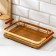 Ferra tray, 30 × 20 cm, brown-golden color