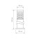 Elektrostandard lamp, 60 W, E27, IP54, on a pillar, h = 800 mm, Techno 1507 Gray gray