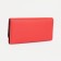 Women's wallet on the button, red color