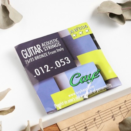 Strings for the acoustic guitar Orphee AW634, 012-053