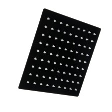 Stationary watering can Zein Z2351, square, 20 x 20 cm, 1 mode, stainless steel, black