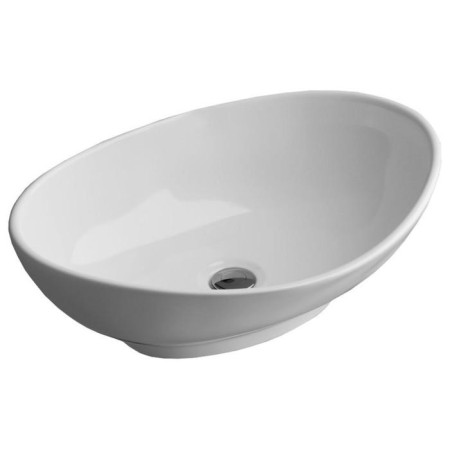 Grossman GR-3022 sink, oval, 590 x 380 mm, white