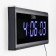 Electronic wall clock, 19 x 3 x 48 cm, blue numbers