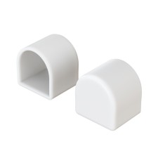 A plug for flexible neon LED Strip 20085, 1.5x1.5x1.5 cm, white color, 2 pcs