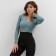 TOP with a long sleeve Minaku: Sportly; Color green rr r l
