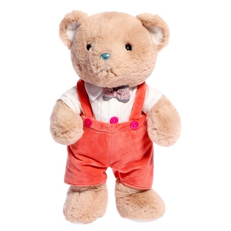 Soft toy "Bear" in red pants, 30 cm