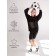 Свитер для девочки Amarobaby Knit Trend, рост 134 см, цвет черный