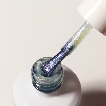 TOP Nails "Mermaid", with sparkles, 15 ml, LED/UV, purple, blue-2