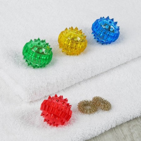 Set of massage "Su-jok", d = 3.5 cm, 2 rings, color mix-6