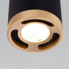 Lamp ceiling Elektrostandard, Lead LED 9 W, 60x60x120 mm, IP20, Gold, Black Color.