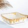 Baking capacity "Square wave" 1.5l / 6.5x23x23cm, caramel