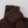 Male gloves from Mongolian wool, chocolate color, size 20-24